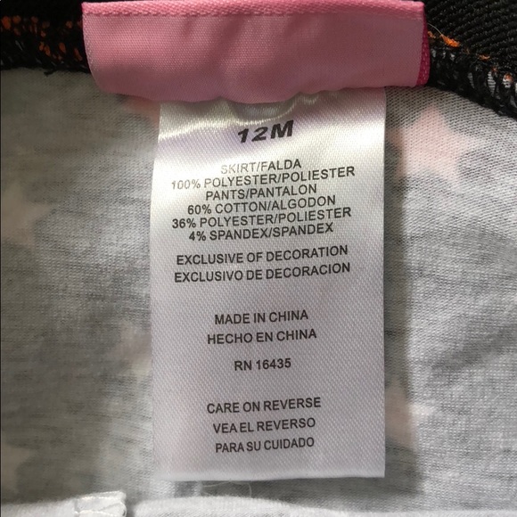 NWT 12 Month Girl’s Halloween Legging/Skirt Combo - Picture 4 of 5